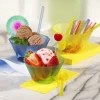 Starpak Eis- und Dessertschalen, PS rund 300 ml Ø 11 cm, 6,5 cm grün