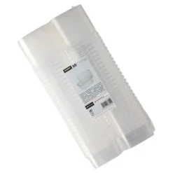 Starpak Feinkostbecher, PP eckig 250 ml 4 cm x 8,6 cm x 10,9 cm transparent mit Originalitätsverschluss
