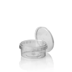 Starpak Feinkostbecher, PP 240 ml Ø 9,5 cm, 5,6 cm transparent mit Originalitätsverschluss