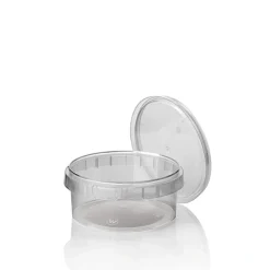 Starpak Feinkostbecher, PP 300 ml Ø 11,8 cm, 5,1 cm transparent mit Originalitätsverschluss