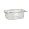 Starpak Feinkost- und Salatschalen mit Klappdeckel, R-PET oval 500 ml 5,5 cm x 12,4 cm x 15 cm klar