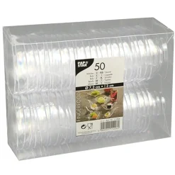 Starpak Fingerfood - Schalen, PS rund 65 ml Ø 7,2 cm, 3 cm glasklar