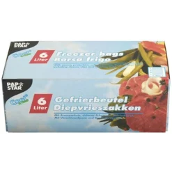 Starpak Gefrierbeutel, LLDPE 6 l 46 cm x 30 cm transparent in Faltschachtel
