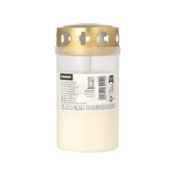 Starpak Grablicht mit Golddeckel Ø 6,4 cm, 12,5 cm transparente Hülle