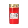Starpak Grablicht mit Golddeckel Ø 6,4 cm, 12,5 cm rote Hülle
