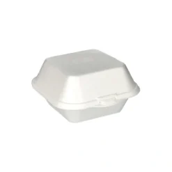 Starpak Hamburger-Boxen mit Klappdeckel, XPS 7,5 cm x 12 cm x 12 cm weiß