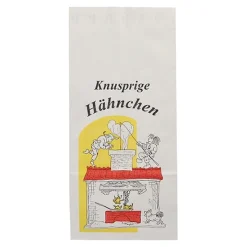 Starpak Hähnchenbeutel, Papier mit Alu-Einlage 28 cm x 13 cm x 8 cm "Max & Moritz" 1/1