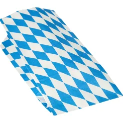 Starpak Hähnchenbeutel, Papier mit Alu-Einlage 28 cm x 13 cm x 8 cm "Bayrisch blau" 1/1