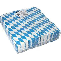 Starpak Hähnchenbeutel, Papier mit Alu-Einlage 28 cm x 13 cm x 8 cm "Bayrisch blau" 1/1