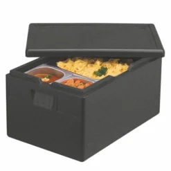 Starpak Isolier-Transportbehälter, EPP 60 cm x 40 cm x 28 cm schwarz "Gastro-Norm 1/1"