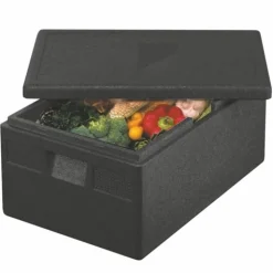 Starpak Isolier-Transportbehälter, EPP 68,5 cm x 48,5 cm x 36 cm schwarz "Euro-Norm"