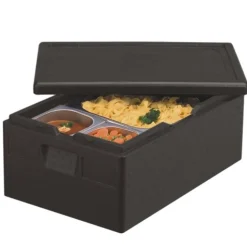Starpak Isolier-Transportbehälter, EPP 60 cm x 40 cm x 23 cm schwarz "Gastro-Norm 1/1"
