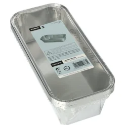 Starpak Kastenformen, Alu eckig 1,09 l 6 cm x 10,2 cm x 23 cm, 6 x 5 Stück
