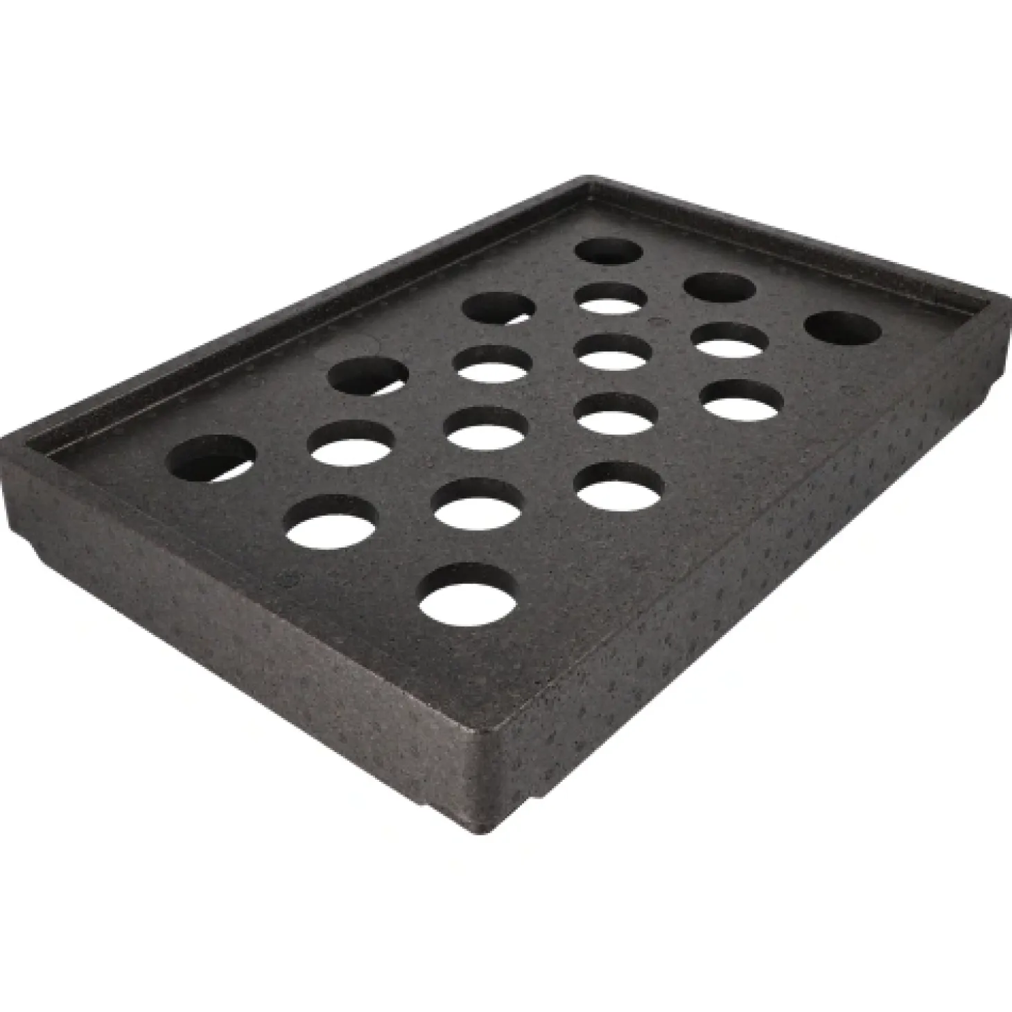 Starpak Kühlaufsatz EPP 60 cm x 40 cm x 8,5 cm schwarz "Gastro-Norm 1/1", 17 x 1 Stück