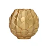 Starpak Kugelkerze Ø 10 cm gold "Pine Cone"
