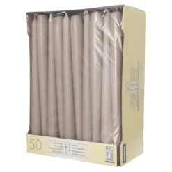Starpak Leuchterkerzen Ø 2,2 cm, 25 cm greige