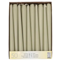 Starpak Leuchterkerzen Ø 2,2 cm, 25 cm farngrün, 2 x 50 Stück