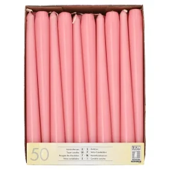 Starpak Leuchterkerzen Ø 2,2 cm, 25 cm rosa, 2 x 50 Stück