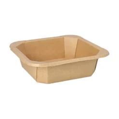 Starpak Lunchboxen, Pappe eckig 750 ml 4,7 cm x 16,2 cm x 16,2 cm braun