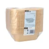 Starpak Lunchboxen, Pappe eckig 1000 ml 5,2 cm x 18 cm x 18 cm braun