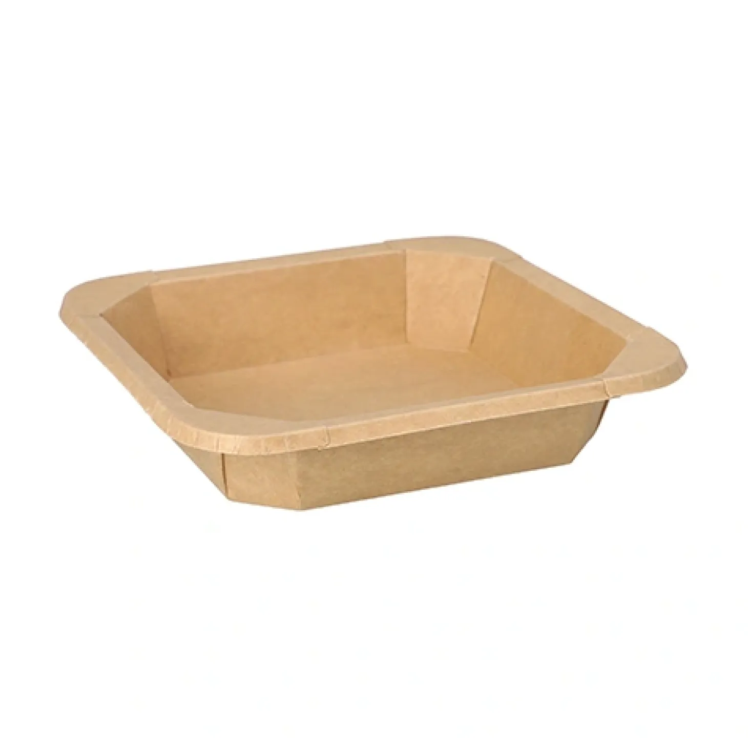 Starpak Lunchboxen, Pappe eckig 500 ml 3,3 cm x 16,2 cm x 16,2 cm braun