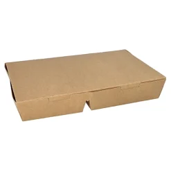 Starpak Lunchboxen, Pappe 5-geteilt 900 ml 4,2 cm x 17 cm x 25,5 cm braun