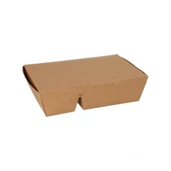 Starpak Lunchboxen, Pappe 2-geteilt 450 ml 5 cm x 11 cm x 16,8 cm braun