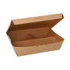 Starpak Lunchboxen, Pappe 3-geteilt 600 ml 5 cm x 14,8 cm x 18,3 cm braun