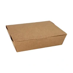 Starpak Lunchboxen, Pappe 3-geteilt 600 ml 5 cm x 14,8 cm x 18,3 cm braun