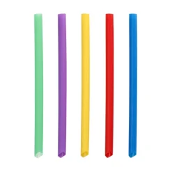Starpak Mehrweg-Bubble Tea Halme PP Ø 12 mm, 20 cm farbig sortiert einseitig spitz, 6 x 200 Stück