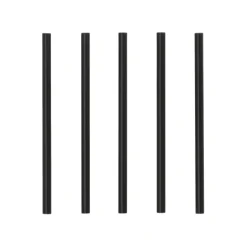 Starpak Mehrweg-Cocktail Trinkhalme PP Ø 7 mm, 15 cm schwarz, 8 x 500 Stück