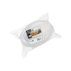 Starpak Mehrweg-Deckel PP für Schalen oval 1 cm x 13,5 cm x 20,5 cm transparent "Cella"