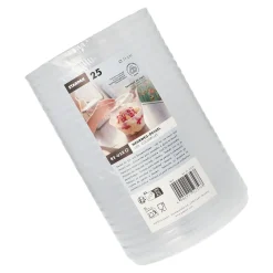 Starpak Mehrweg-Deckel rund Ø 11 cm, 1,3 cm transparent für Eis- und Dessertschalen, 10 x 25 Stück