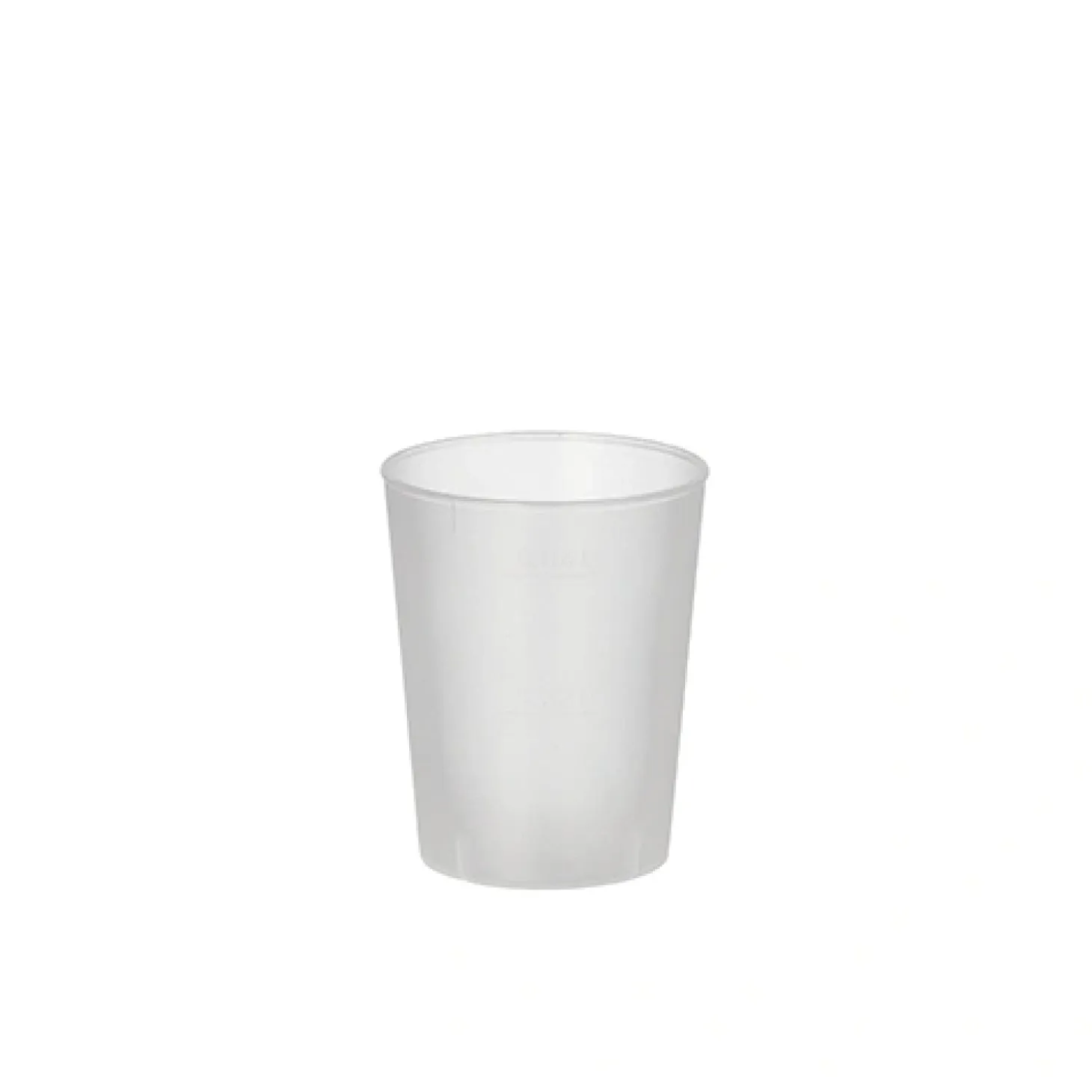 Starpak Mehrweg-Gläser für Schnaps PP 4 cl Ø 4,3 cm, 5,2 cm satiniert, unzerbrechlich, 25 x 20 Stück
