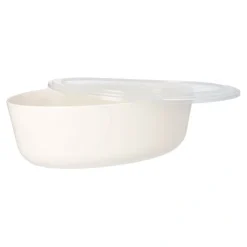 Starpak Mehrweg-Schalen oval 2400 ml 9,1 cm x 16,5 cm x 26 cm weiß "Cella"