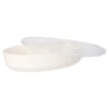 Starpak Mehrweg-Schalen oval 1600 ml 6 cm x 16,5 cm x 26 cm weiß "Cella"