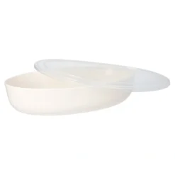 Starpak Mehrweg-Schalen oval 1600 ml 6 cm x 16,5 cm x 26 cm weiß "Cella"