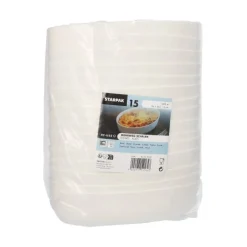 Starpak Mehrweg-Schalen oval 1600 ml 6 cm x 16,5 cm x 26 cm weiß "Cella"