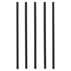 Starpak Mehrweg-Shake-Halme PP Ø 8 mm, 25 cm schwarz, 12 x 100 Stück