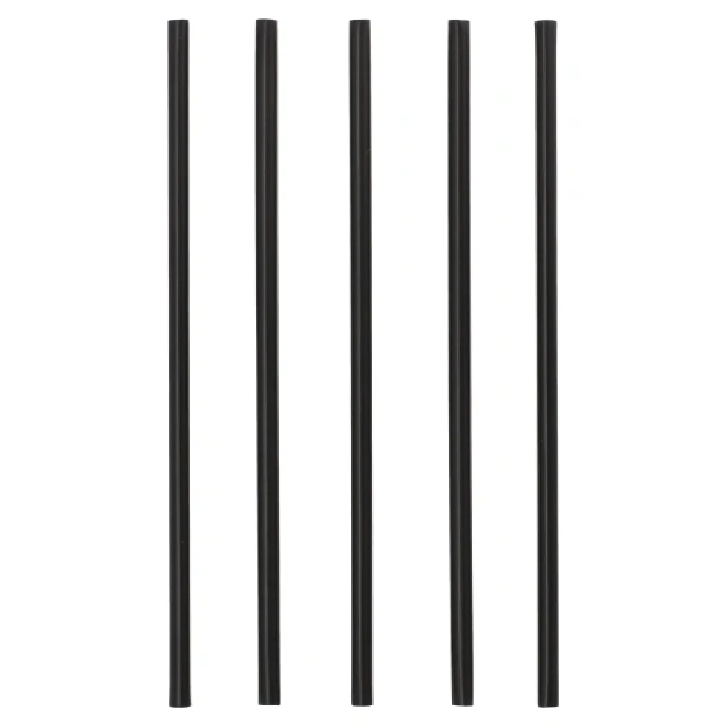 Starpak Mehrweg-Shake-Halme PP Ø 8 mm, 25 cm schwarz, 12 x 100 Stück