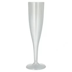 Starpak Mehrweg-Stiel-Gläser für Sekt PP 0,1 l Ø 4,8 cm, 20,1 cm einteilig, unzerbrechlich