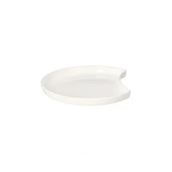 Starpak Mehrweg-Teller Halbmond Ø 12 cm, 1,2 cm weiß "Cella"