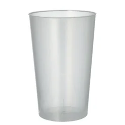 Starpak Mehrweg-Trinkbecher PP 0,5 l Ø 9,1 cm, 14 cm transluzent unzerbrechlich, 12 x 30 Stück