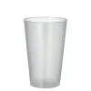 Starpak Mehrweg-Trinkbecher PP 0,4 l Ø 8,6 cm, 13 cm transluzent unzerbrechlich, 10 x 50 Stück