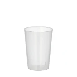 Starpak Mehrweg-Trinkbecher PP 0,1 l Ø 5,2 cm, 7,4 cm transluzent unzerbrechlich, 21 x 20 Stück