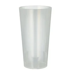 Starpak Mehrweg-Trinkbecher 0,4 l Ø 7,5 cm, 14,5 cm transluzent unzerbrechlich