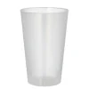 Starpak Mehrweg-Trinkbecher PP 0,4 l Ø 8,6 cm, 13 cm transluzent unzerbrechlich, 15 x 10 Stück