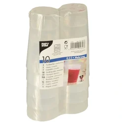 Starpak Mehrweg-Trinkbecher 0,2 l Ø 6,5 cm, 11,4 cm transluzent unzerbrechlich