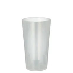 Starpak Mehrweg-Trinkbecher 0,2 l Ø 6,5 cm, 11,4 cm transluzent unzerbrechlich