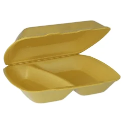 Starpak Menüboxen mit Klappdeckel, XPS 2-geteilt 7,5 cm x 24,3 cm x 20,8 cm gold